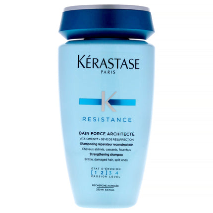 Kerastase Bain Force Architecte Shampoo for Unisex - 8.5 oz - Strengthen and Repair Damaged Hair