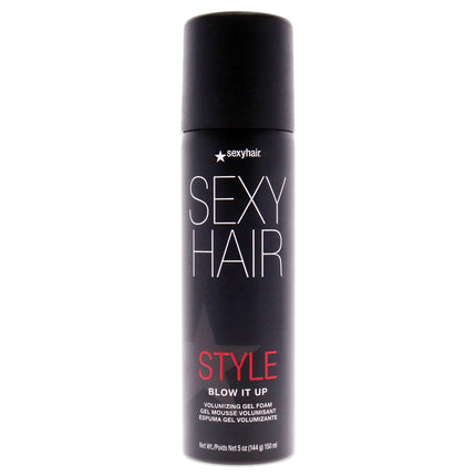 Get Gorgeous Volume with Style Sexy Hair Blow It Up Volumizing Gel Foam