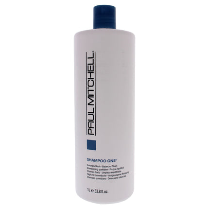 Paul Mitchell Shampoo One for Unisex - 33.8 oz, Gentle Cleansing Shampoo for All Hair Types