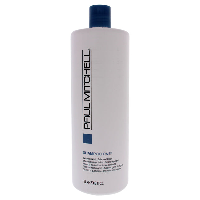 Paul Mitchell Shampoo One for Unisex - 33.8 oz, Gentle Cleansing Shampoo for All Hair Types