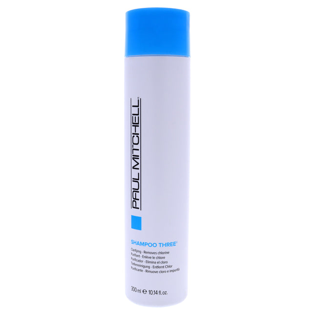 Paul Mitchell Shampoo Three for Unisex - 10.14 oz Shampoo for Deep Cleansing