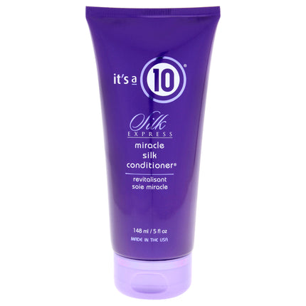 Its A 10 Silk Express Miracle Silk Conditioner for Unisex - 5 oz - Hydrating and Nourishing Formula