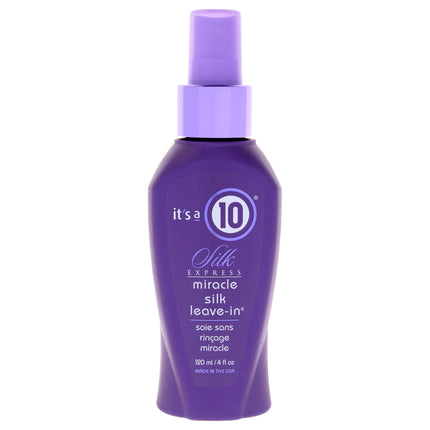 "Get Silky Smooth Hair with Its A 10 Silk Express Miracle Leave-In Conditioner - 4 oz"