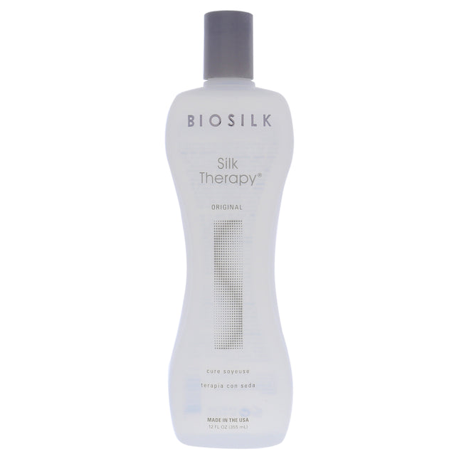 Biosilk Silk Therapy Serum for Unisex - 12 oz Serum for Smooth and Silky Hair