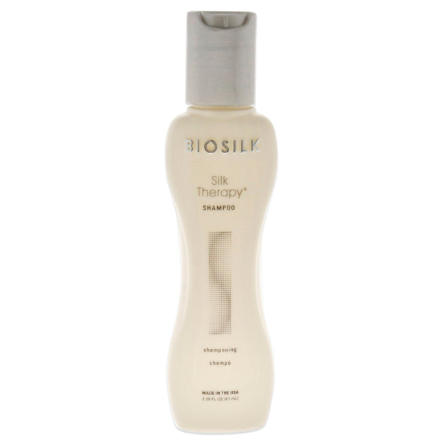 Biosilk Silk Therapy Shampoo - Travel Size for Unisex - 2.26 oz, Sulfate-Free & Color Safe