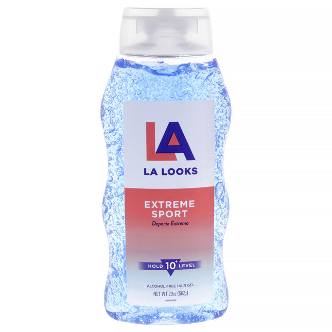 Extreme Sport Hold 10 Plus Level Hair Gel by L.A. Looks for Unisex - 20 oz Gel - Strong Hold Hair Styling Gel