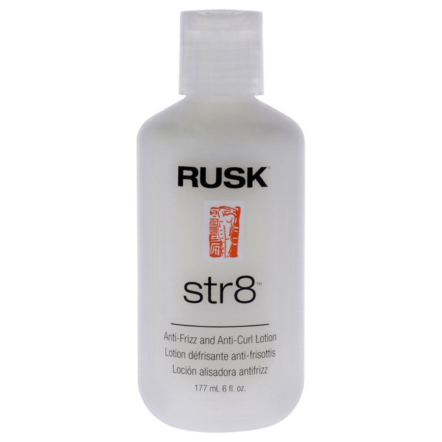 Rusk Str8 Anti-Frizz and Anti-Curl Lotion for Unisex - 6 oz Lotion
