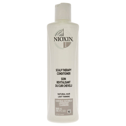 Nioxin System 1 Scalp Therapy Conditioner for Unisex - 10.1 oz Conditioner - Promotes Healthy Hair Growth and Thickens Hair