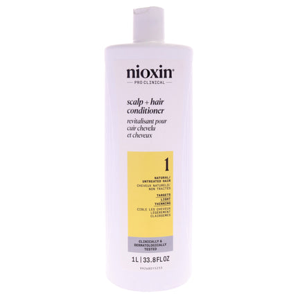 Nioxin System 1 Scalp Therapy Conditioner - 33.8 oz - Unisex Conditioner for Healthy Hair