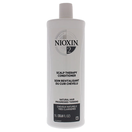 Nioxin System 2 Scalp Therapy Conditioner for Unisex - 33.8 oz Conditioner