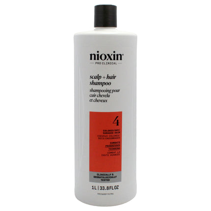 Nioxin System 4 Cleanser Shampoo for Unisex - 33.8 oz: Benefits and Ingredients