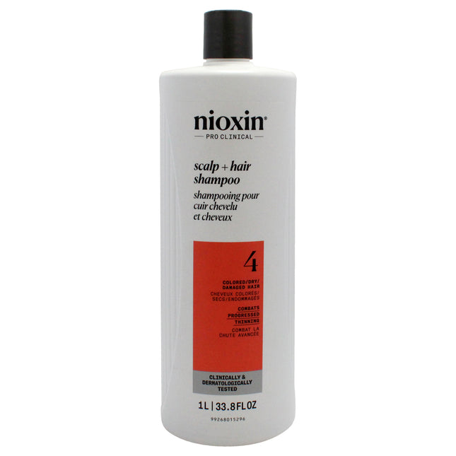 Nioxin System 4 Cleanser Shampoo for Unisex - 33.8 oz: Benefits and Ingredients