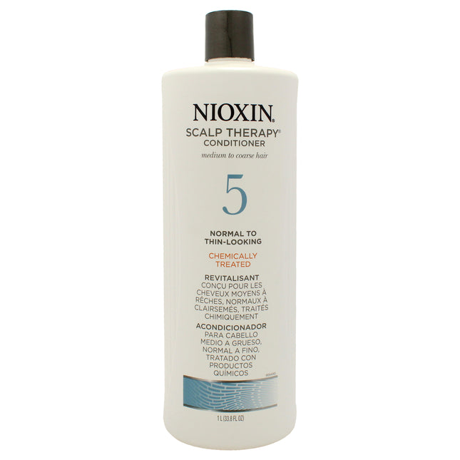 Nioxin System 5 Scalp Therapy Conditioner - 33.8 oz, Unisex Conditioner for Hair Loss Treatment