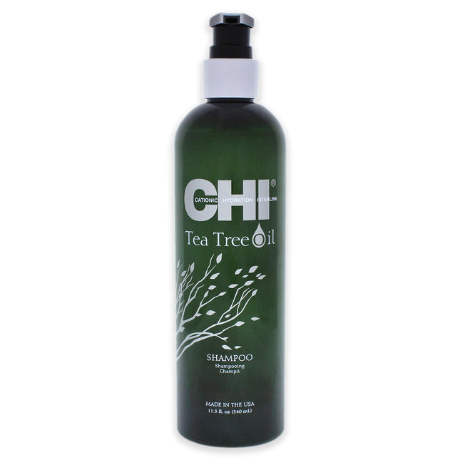CHI Tea Tree Oil Shampoo for Unisex - 11.5 oz - Invigorating Scalp Cleanser with Natural Antiseptic Properties