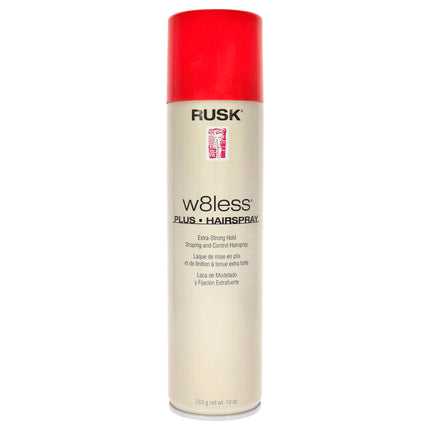 Rusk W8less Plus Extra Strong Hold Shaping and Control Hairspray for Unisex - 10 oz Hair Spray