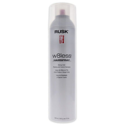 Rusk W8less Strong Hold Shaping and Control Hairspray for Unisex - 10 oz Hair Spray