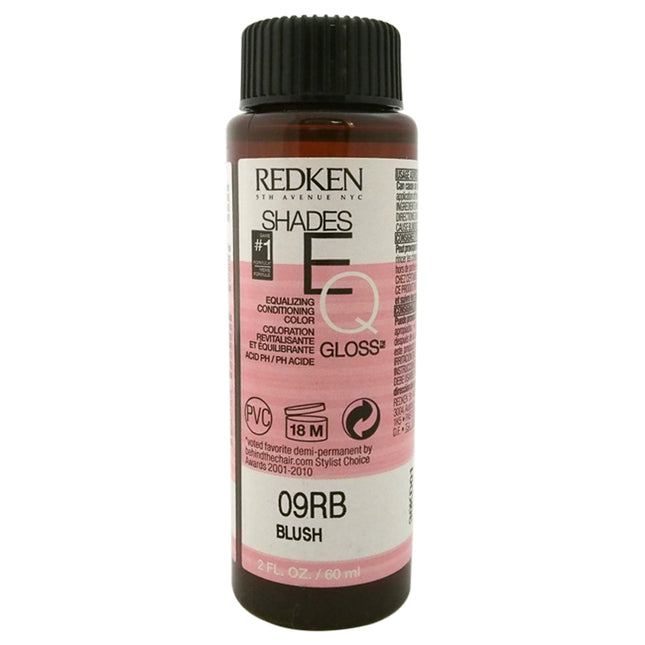 Redken Shades EQ Color Gloss 09RB Blush Hair Color for Women 2 oz - Professional Color Treatment for Radiant Hair