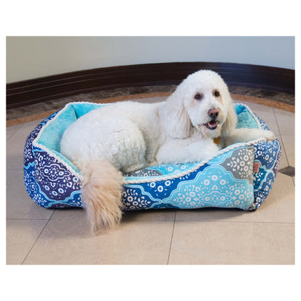 Medina Cuddler Pet Bed by Pet Maison | Unisex 24 x 36 x 12 Inch Pet Bed - Cozy Comfort for Your Furry Friend