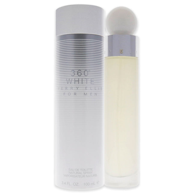 Perry Ellis 360 White for Men 3.4 oz EDT Spray - A Classic Fragrance for Him