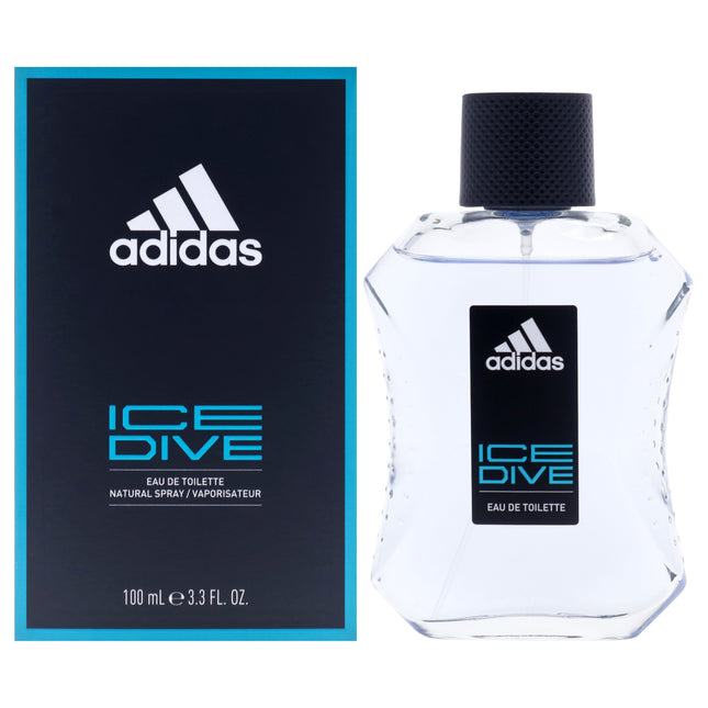 Adidas Ice Dive for Men 3.4 oz EDT Spray - Fresh and Invigorating Fragrance