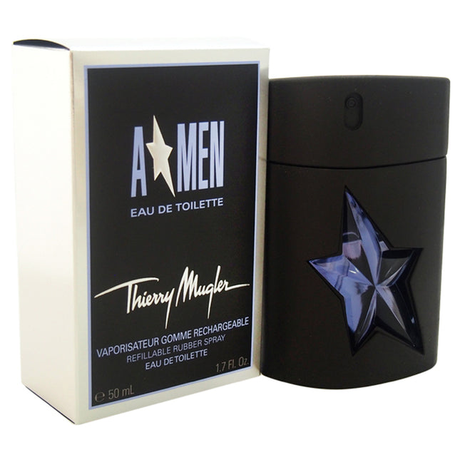 Thierry Mugler Angel Rubber Flask for Men - 1.7 oz EDT Spray (Refillable)