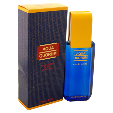 Antonio Puig Aqua Quorum for Men - 3.4 oz EDT Spray - Refreshing Cologne for Him