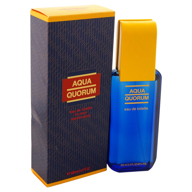 Antonio Puig Aqua Quorum for Men - 3.4 oz EDT Spray - Refreshing Cologne for Him