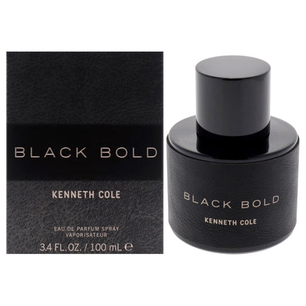 Kenneth Cole Black Bold for Men - 3.4 oz Eau de Parfum Spray, Bold and Masculine Scent