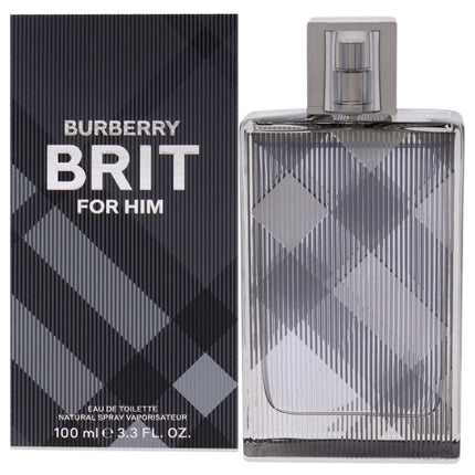 Burberry Brit by Burberry for Men - 3.3 oz EDT Spray, A Timeless Fragrance for Men