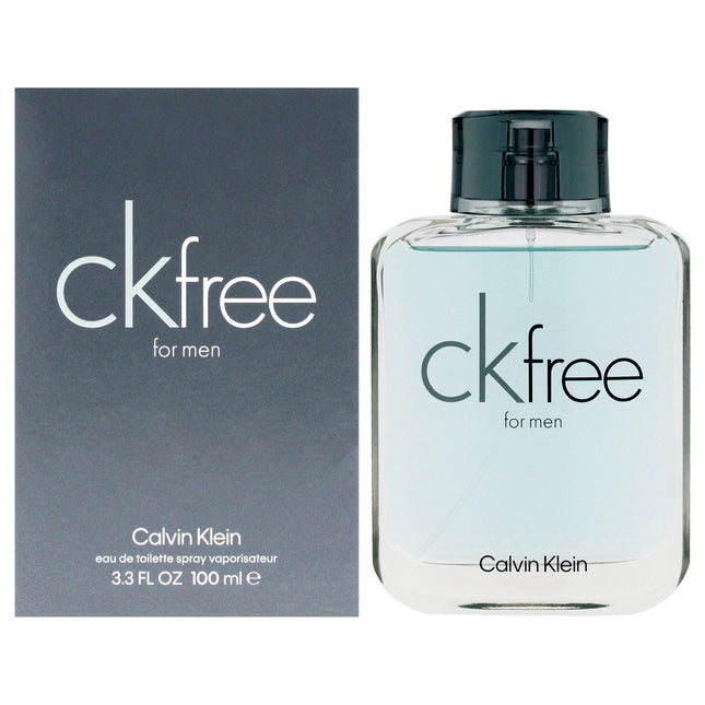 CK Free by Calvin Klein for Men EDT Spray - 3.3 oz - Long Lasting Fragrance for Men