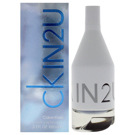 Calvin Klein CKIN2U for Men 3.3 oz EDT Spray - Refreshing Scent for Men