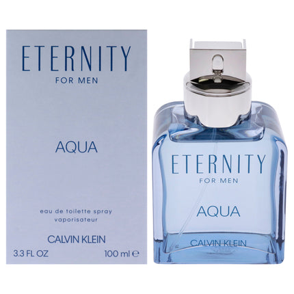Eternity Aqua by Calvin Klein for Men - 3.3 oz EDT Spray: Refreshing and Masculine Fragrance for Everyday Wear