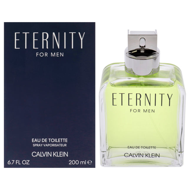 Calvin Klein Eternity for Men 6.7 oz EDT Spray - A Timeless Fragrance for Him