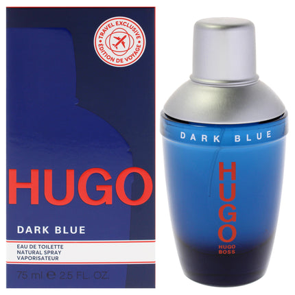 Hugo Dark Blue by Hugo Boss for Men - 2.5 oz EDT Spray, Fresh and Masculine Fragrance