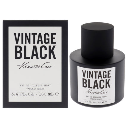 Kenneth Cole Vintage Black for Men - 3.4 oz EDT Spray | Cologne for Men