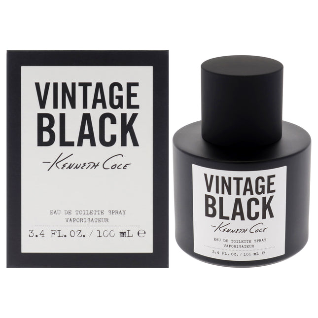 Kenneth Cole Vintage Black for Men - 3.4 oz EDT Spray | Cologne for Men
