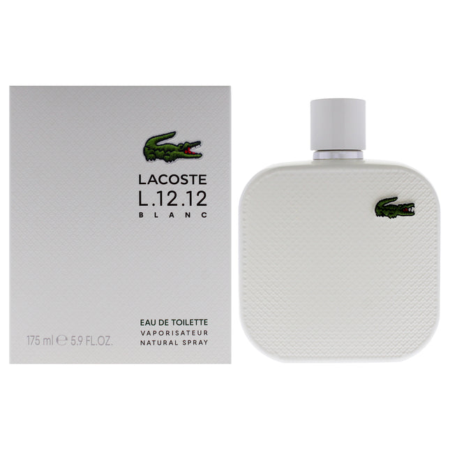 Lacoste Eau De Lacoste L.12.12 Blanc for Men - 5.9 oz EDT Spray - Refreshing Citrus Fragrance