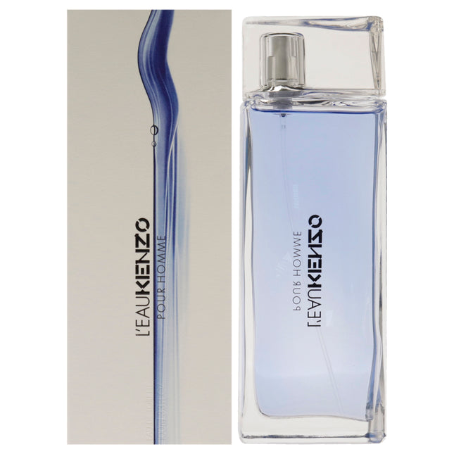 Leau Kenzo by Kenzo for Men - 3.3 oz EDT Spray - Refreshing and Masculine Fragrance