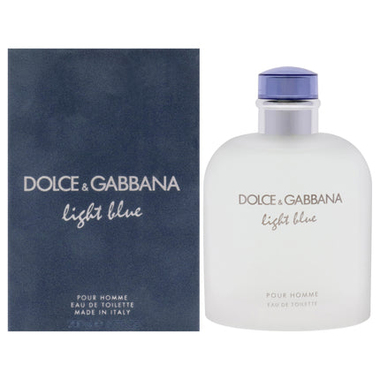 Dolce and Gabbana Light Blue for Men - 6.7 oz EDT Spray - Authentic and Fresh Fragrance