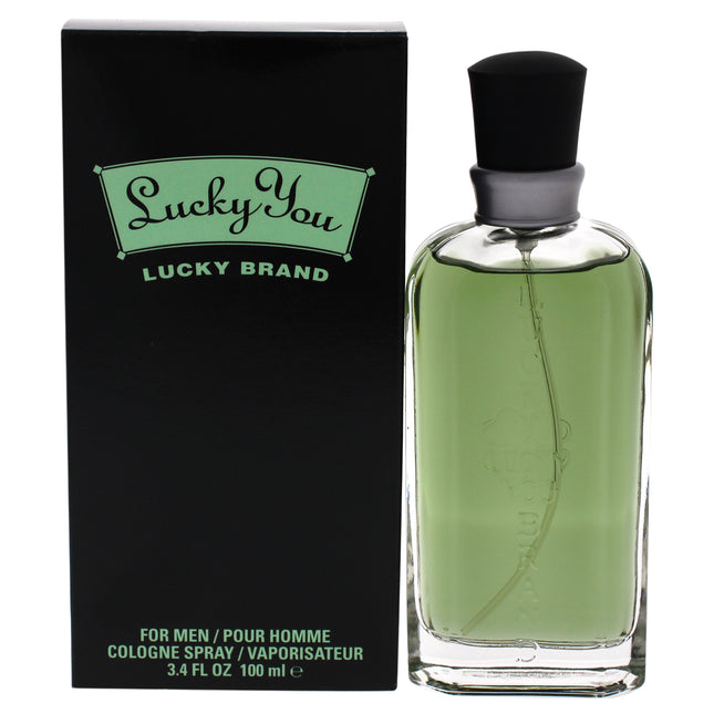 Lucky You by Liz Claiborne Men's Cologne - 3.4 oz EDC Spray for a Fresh Fragrance Experience