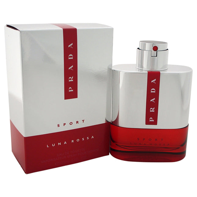 Prada Luna Rossa Sport 3.4 oz EDT Spray for Men - Long-Lasting Fragrance for Active Lifestyles
