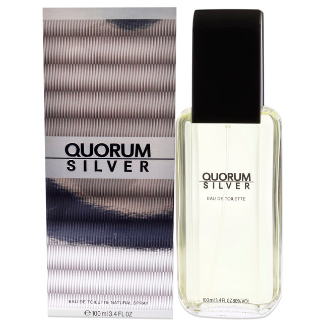 Antonio Puig Quorum Silver Men's Cologne 3.4 oz EDT Spray