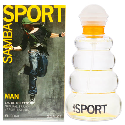 Samba Sport by Perfumers Workshop for Men - 3.3 oz EDT Spray: A Refreshing Fragrance for Active Men