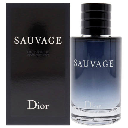 Discover the Bold Masculinity of Sauvage by Christian Dior for Men - 3.4 oz EDT Spray (Refillable)