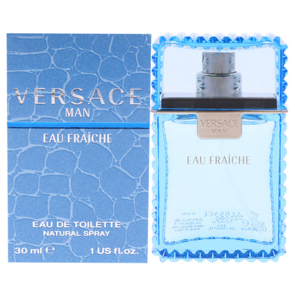 Versace Man Eau Fraiche by Versace for Men - 1 oz EDT Spray - Refreshing Citrus Fragrance