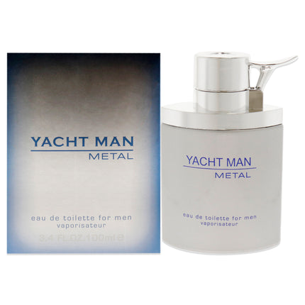 Yacht Man Metal by Myrurgia for Men - 3.4 oz EDT Spray Review and Description