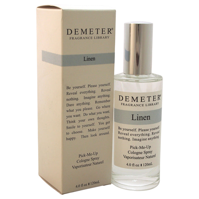 Linen by Demeter Unisex 4 oz Cologne Spray - Refreshing Fragrance for Men and Women