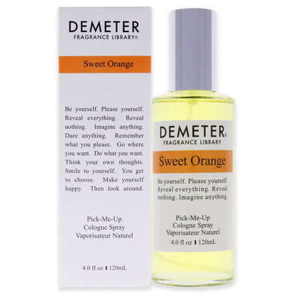 Demeter Sweet Orange Cologne Spray for Unisex - 4 oz Citrus Fragrance