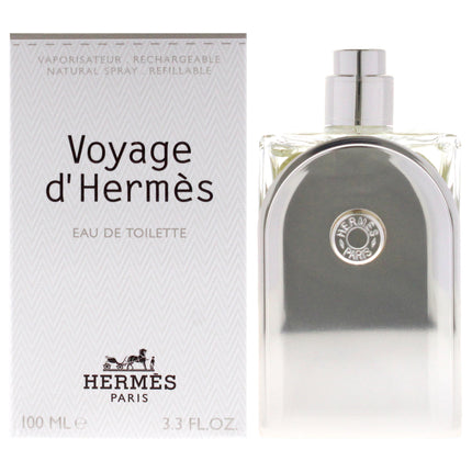 Voyage d'Hermes by Hermes Unisex 3.3 oz EDT Spray - Refillable Bottle