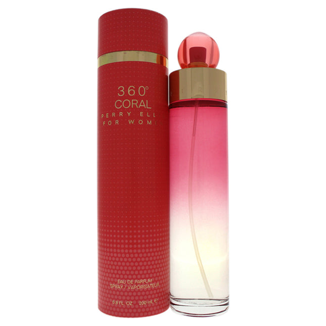Feel Refreshed with 360 Coral by Perry Ellis for Women - 6.8 oz EDP Spray